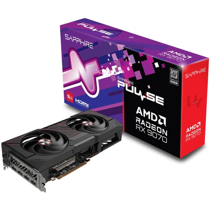 Sapphire Pulse Radeon RX 9070 Gaming Grafikkarte, 16384 MB GDDR6