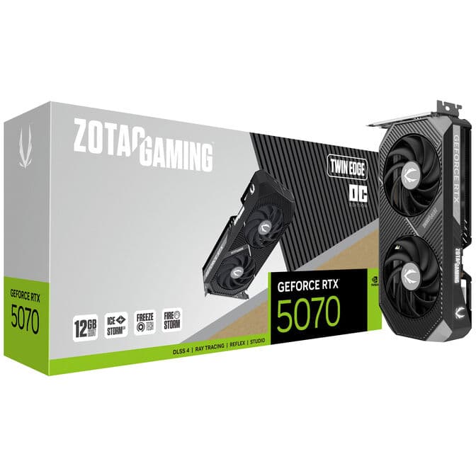 Zotac Gaming GeForce RTX 5070 Twin Edge OC, 12288 MB GDDR7