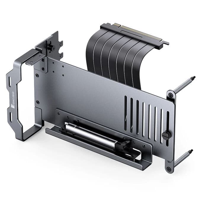 Jonsbo A50 vertikaler Grafikkartenhalter, PCIe 5.0 Kabel, 175mm - grau