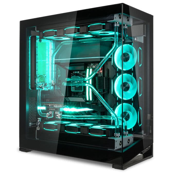 Gaming PC Crystal Phantom, AMD Ryzen 9 9800X3D, NVIDIA GeForce RTX 5090 - Custom WasserkĂĽhlung