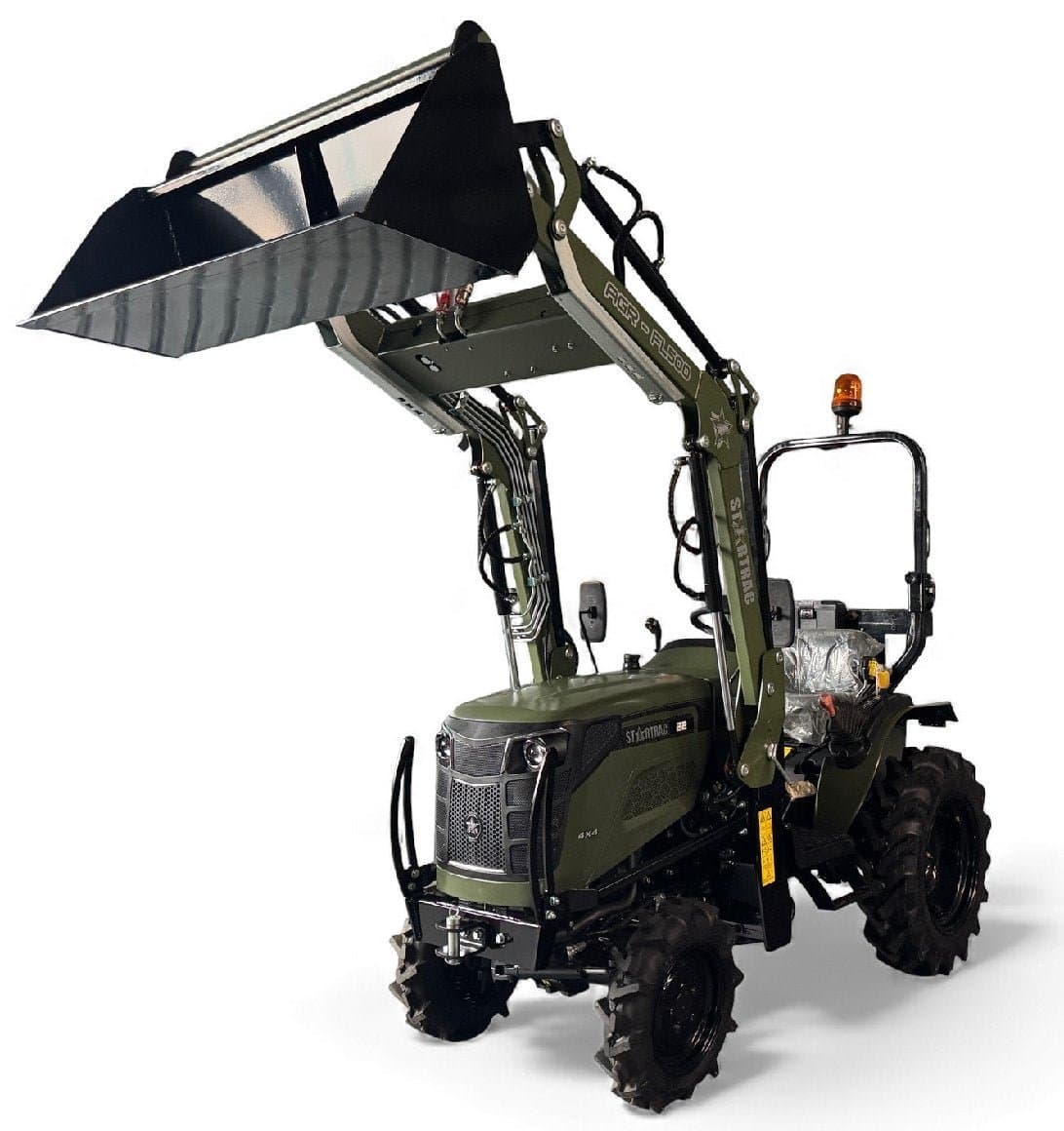 Startrac 22 Kleintraktor 22 PS Diesel – Allrad mit Frontlader, Schaufel & Rasenbereifung