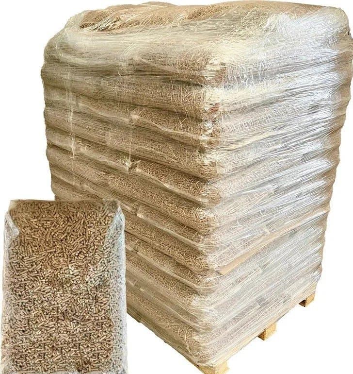 PINI Eichenholzpellets 1020 kg (68 x 15 kg) – Premium Hartholzpellets 6 mm