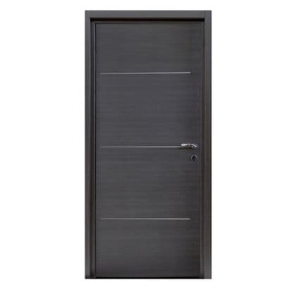 Bloc-porte Triaconta Gris - Poussant Gauche (H.204 x L.73 cm)