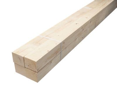 Lot de 4 chevrons bruts bois – 47 x 75 mm – Longueur 2,4 m – Sapin / Épicéa – Usage intérieur non structurel