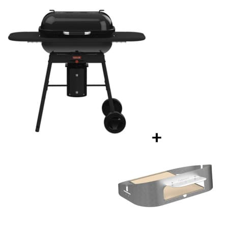 Pack barbecue charbon Magnus Premium + four à pizza - Barbecook