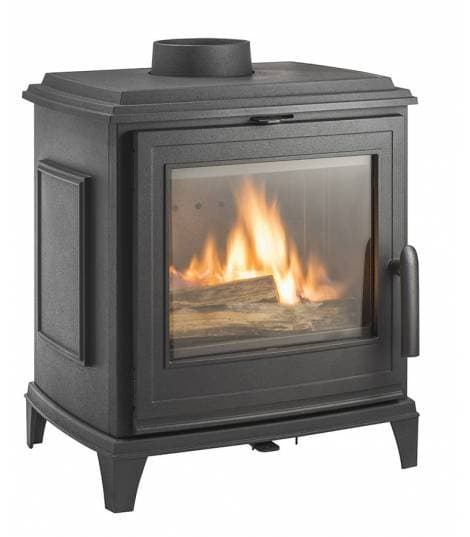 Poêle à bois Invicta SEDAN S Émaillé Ivoire – 5 kW, Convection Naturelle, Flamme Verte 7 étoiles