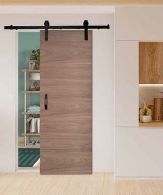 Porte Isoplane INDUS en bois noyer – 73 x 204 cm