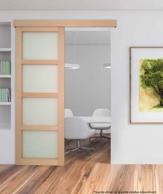 Porte Nova 2 4 Vitrages en bois hêtre – 63 x 204 cm