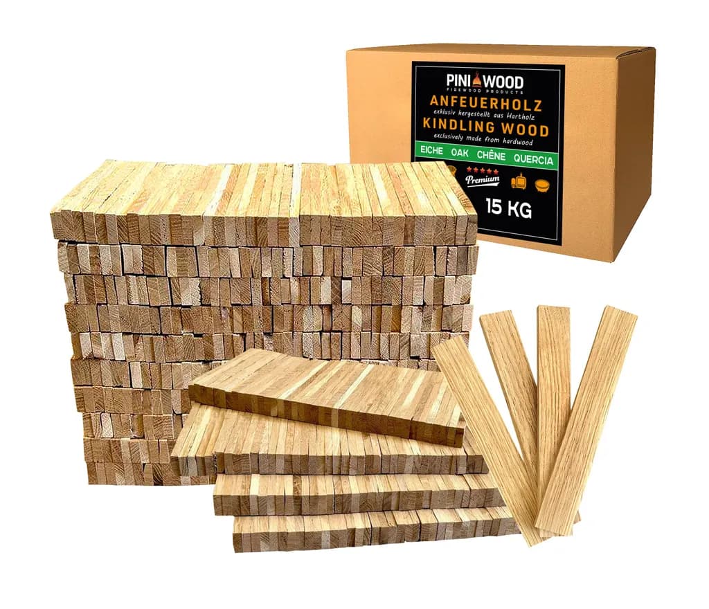 Eichen-Anzündholz aus Holz – mit wählbarer Menge - 30 kg