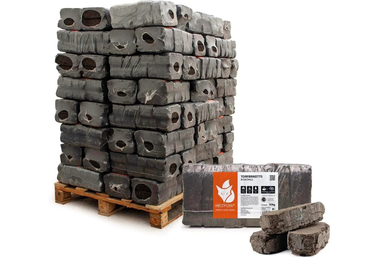 Kohle â HEIZFUXX Torfbriketts Torfkohle Braunkohle Gluthalter Dauerbrenner