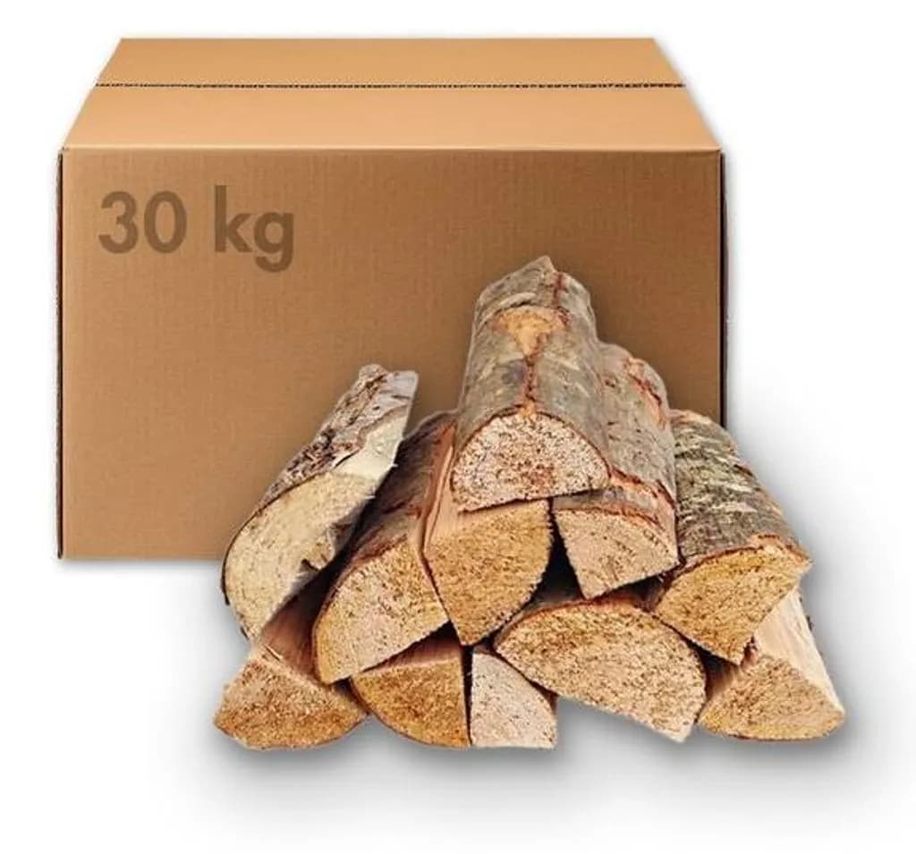 Mischholz-Kaminholz – 30 kg – ca. 28–33 cm, max. 25 % Holzfeuchte