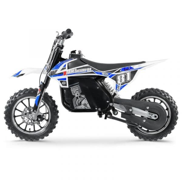 Moto électrique enfant Pocket bike 500W - Black Edition Bleu