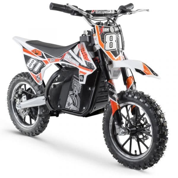 Moto électrique enfant Pocket bike 500W - Black Edition Orange