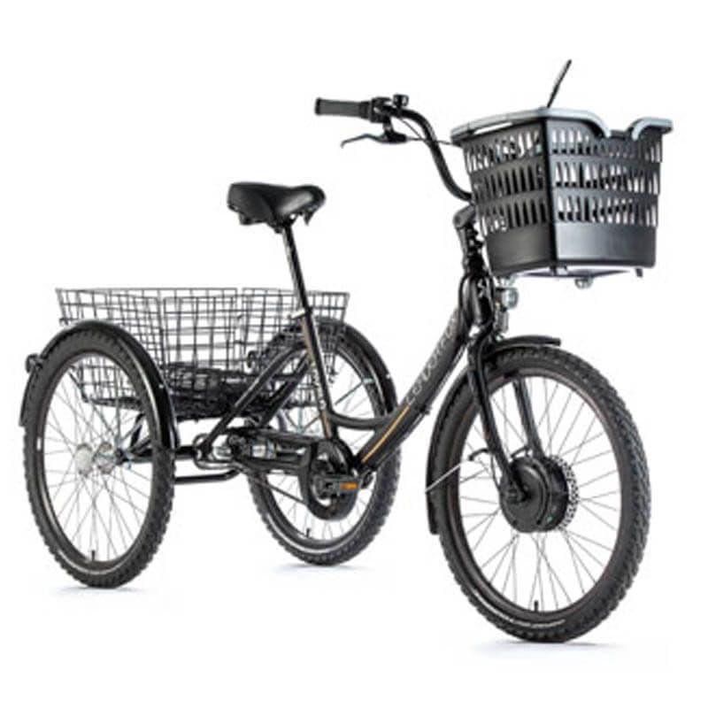 TRICYCLE ELECTRIQUE/VAE LEADER FOX 24" ALU Noir - LEADER FOX