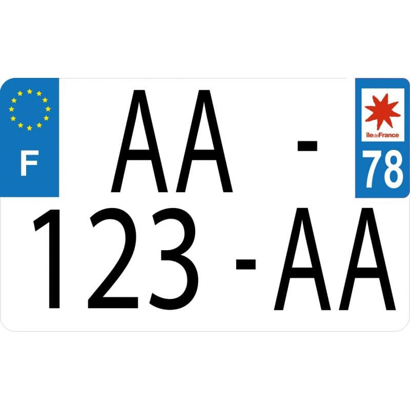 Plaque d'immatriculation