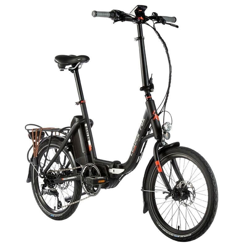VELO ELECTRIQUE/VAE PLIANT CITY LEADER FOX 20'' 250W Noir Mat/Orange - LEADER FOX