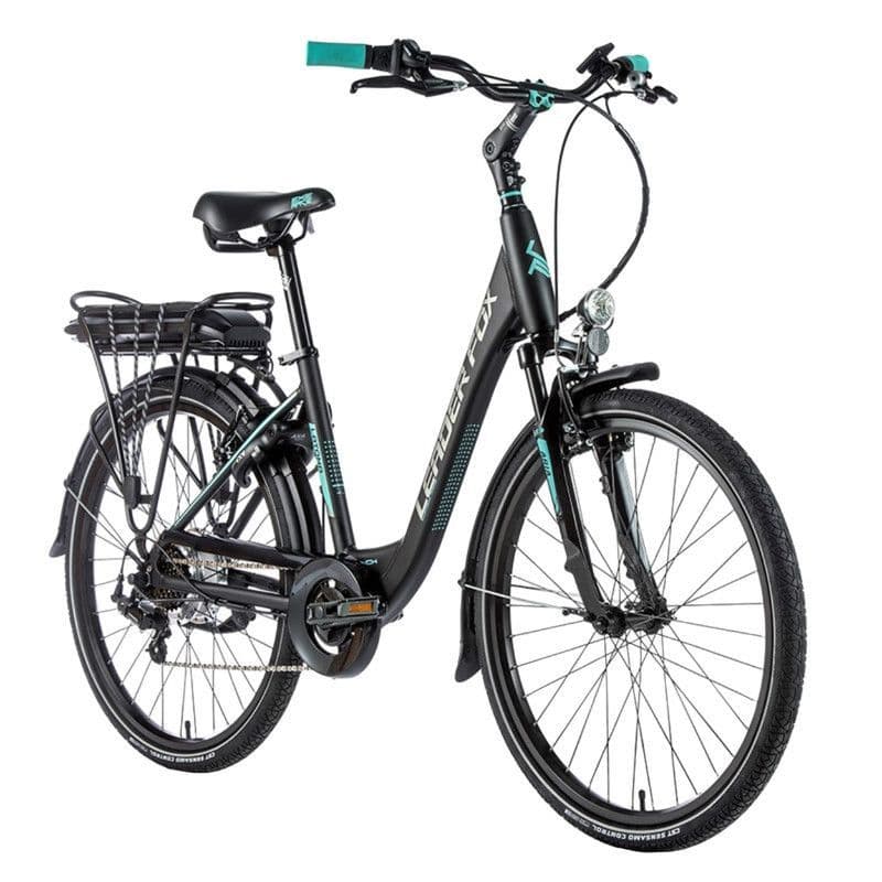 VELO ELECTRIQUE/VAE CITY LEADER FOX LATONA 26'' 250W Taille S Bleu ciel S - LEADER FOX