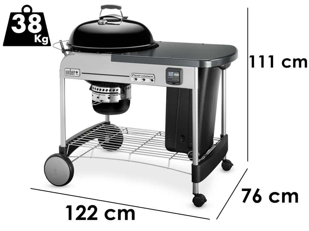 Weber Performer Premium GBS â Holzkohlegrill â Durchmesser des Grills 57cm