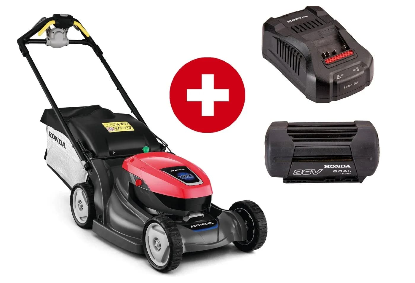 Akku-RasenmÀher Honda HRX 476 XB VE mit 6Ah Akku und Schnell-LadegerÀt