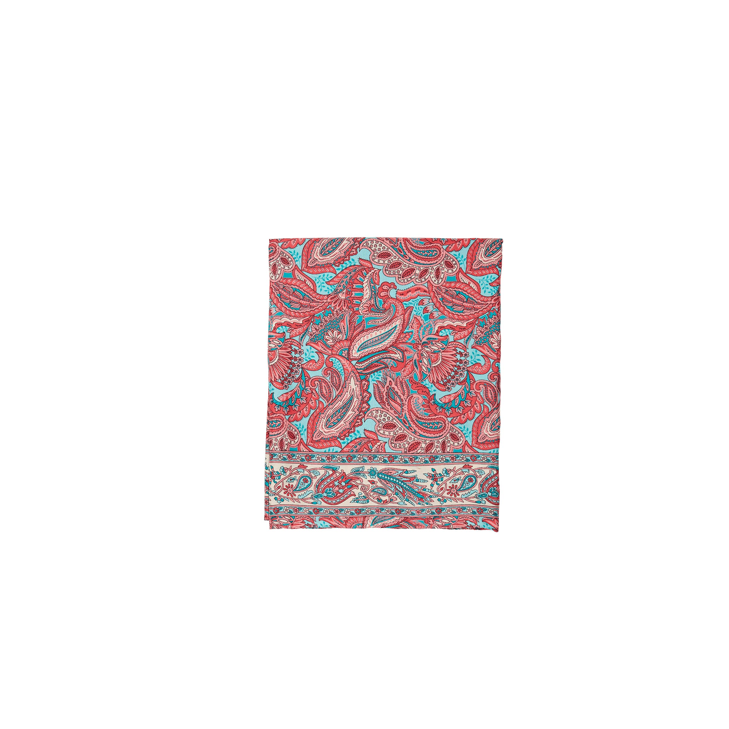 Foulard été Ama - 100% polyester - vert, rose, creme - Akoustik Online