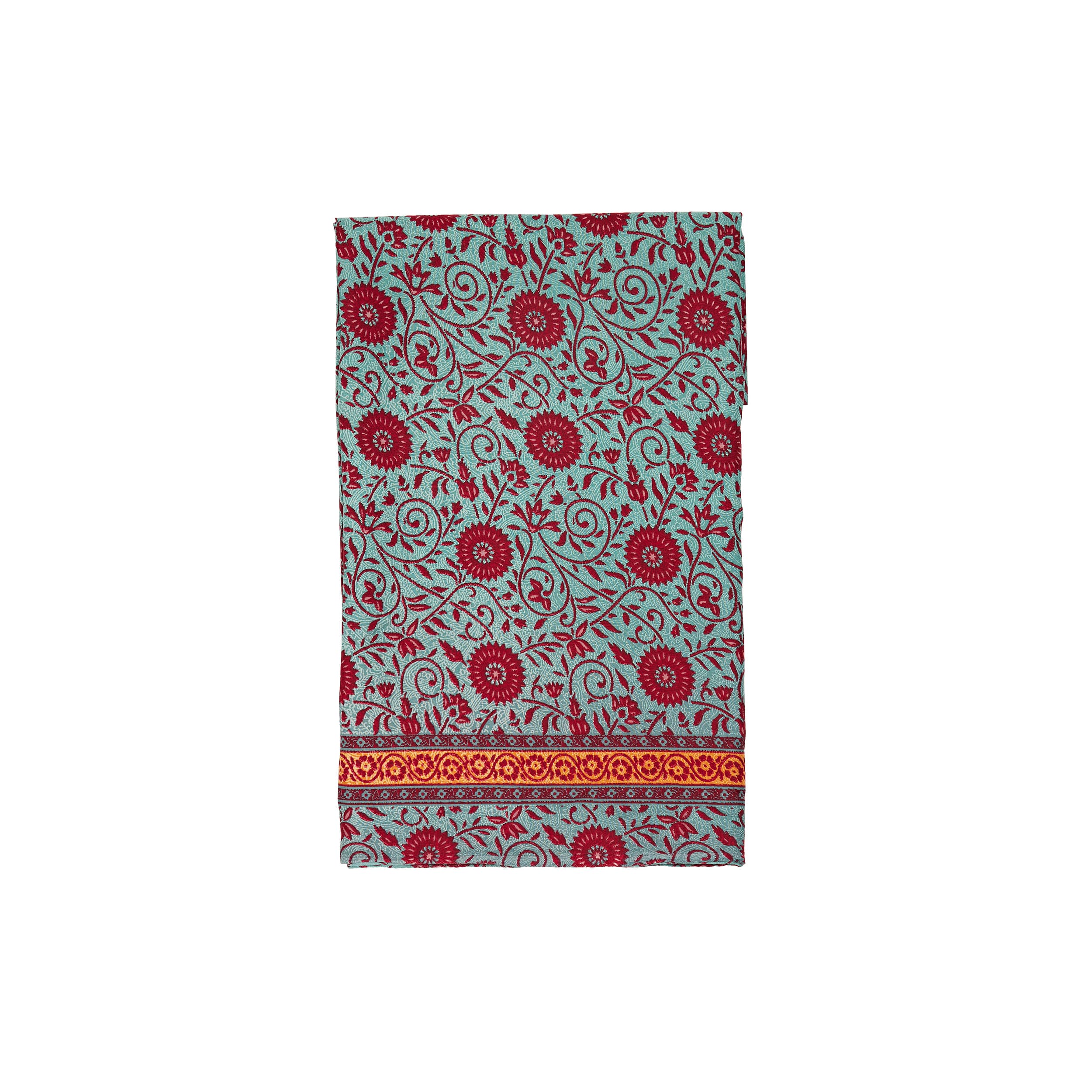 Foulard été Derren - 100% polyester - vert, bordeaux - Akoustik Online