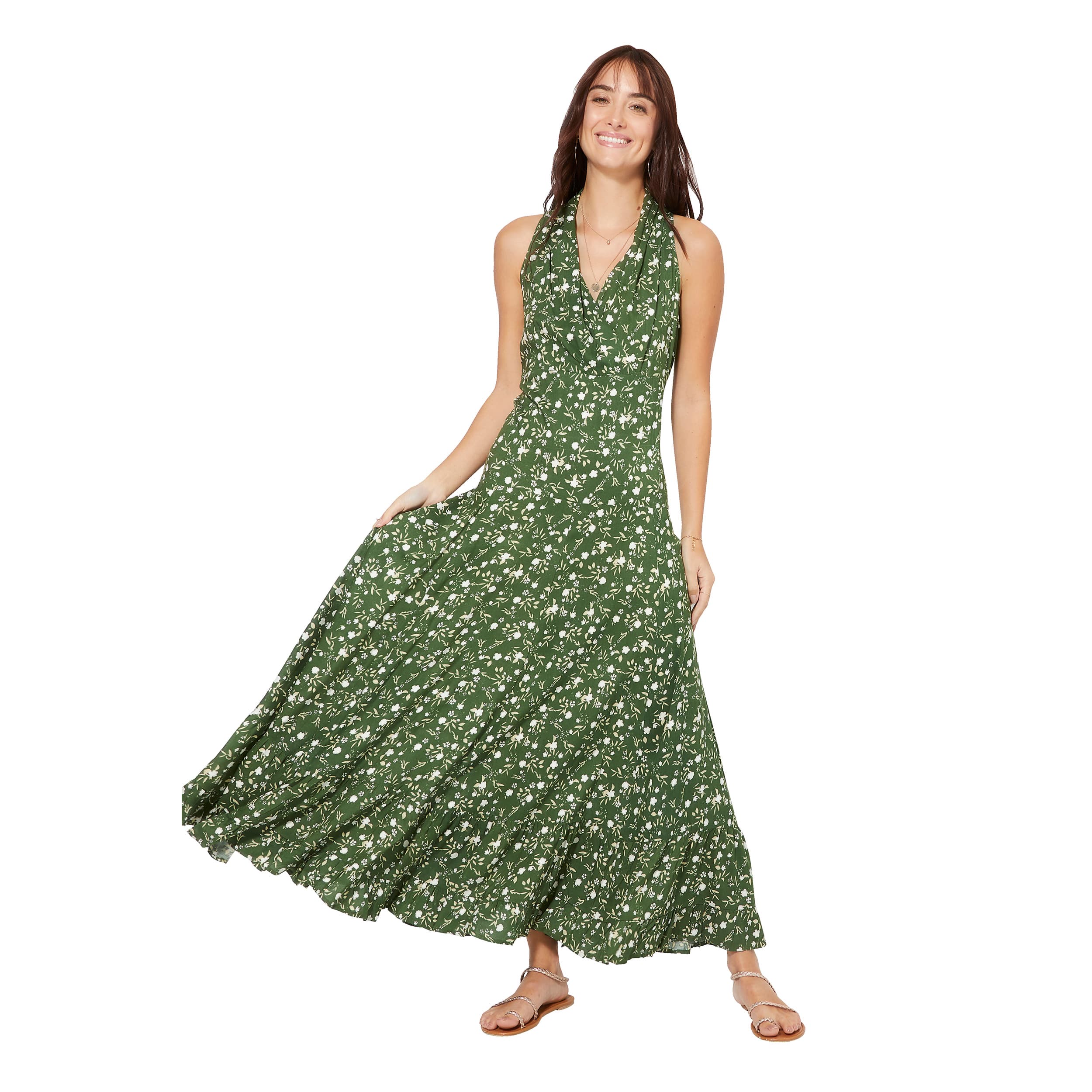 Robe été longue sans manches Raanan - 100% viscose - Akoustik Online