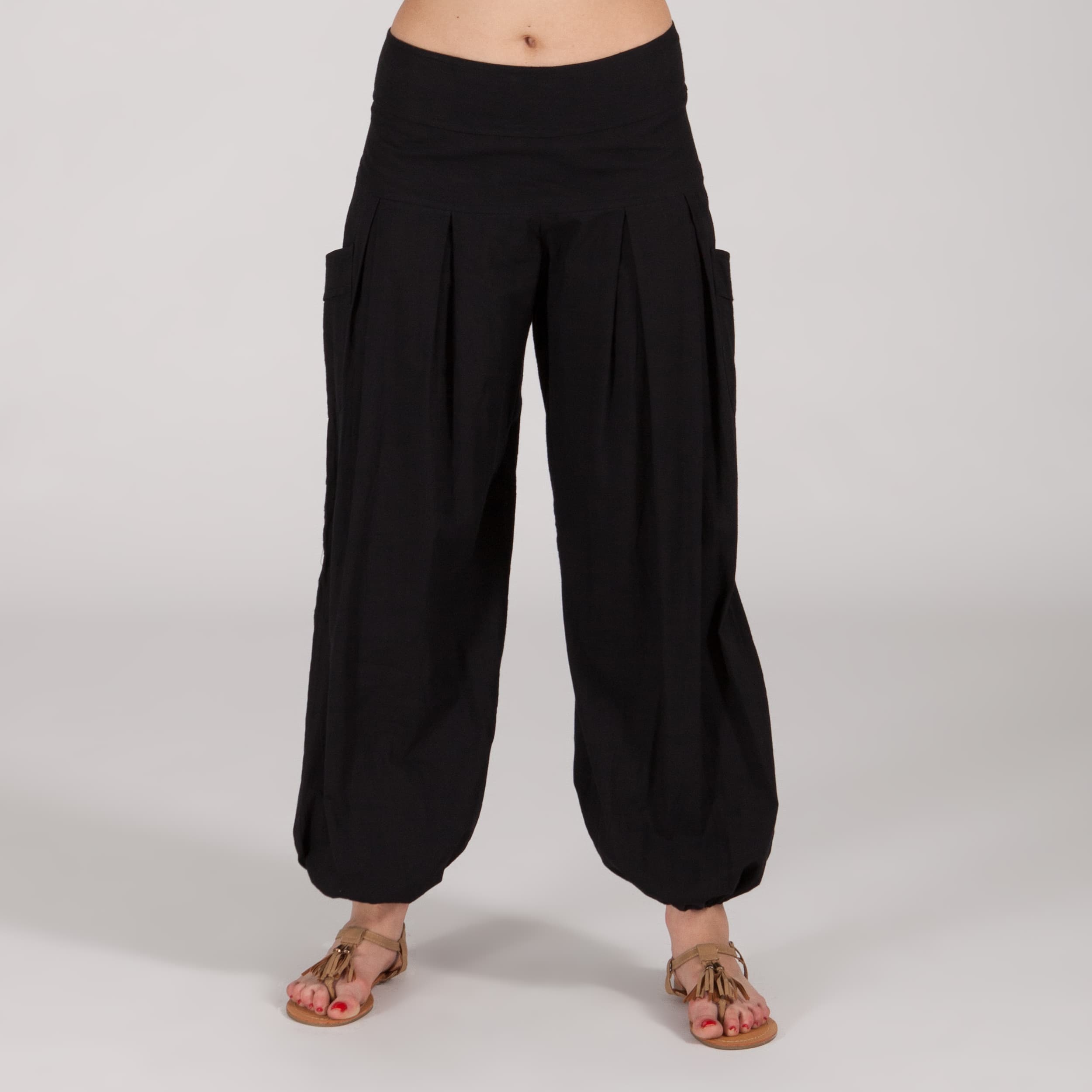 Pantalon été long Hallam - 100% rayonne - noir - Akoustik Online