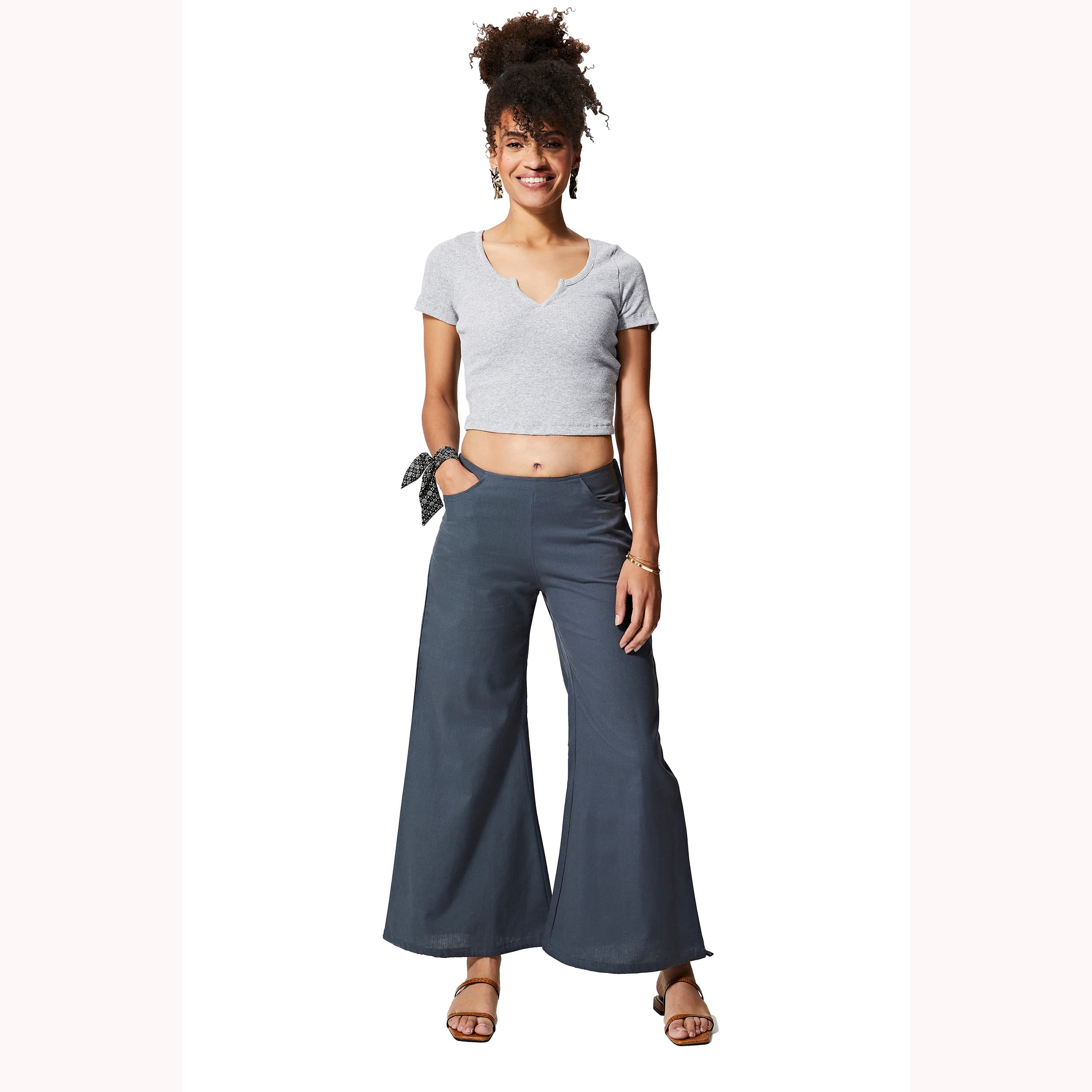 Pantalon été long Farhat - 90% coton - 10% lin - Akoustik Online