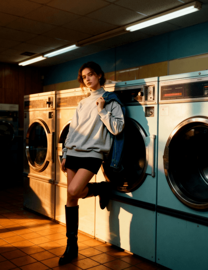 Sweatshirt femme col montant – polaire premium 350 g/m²