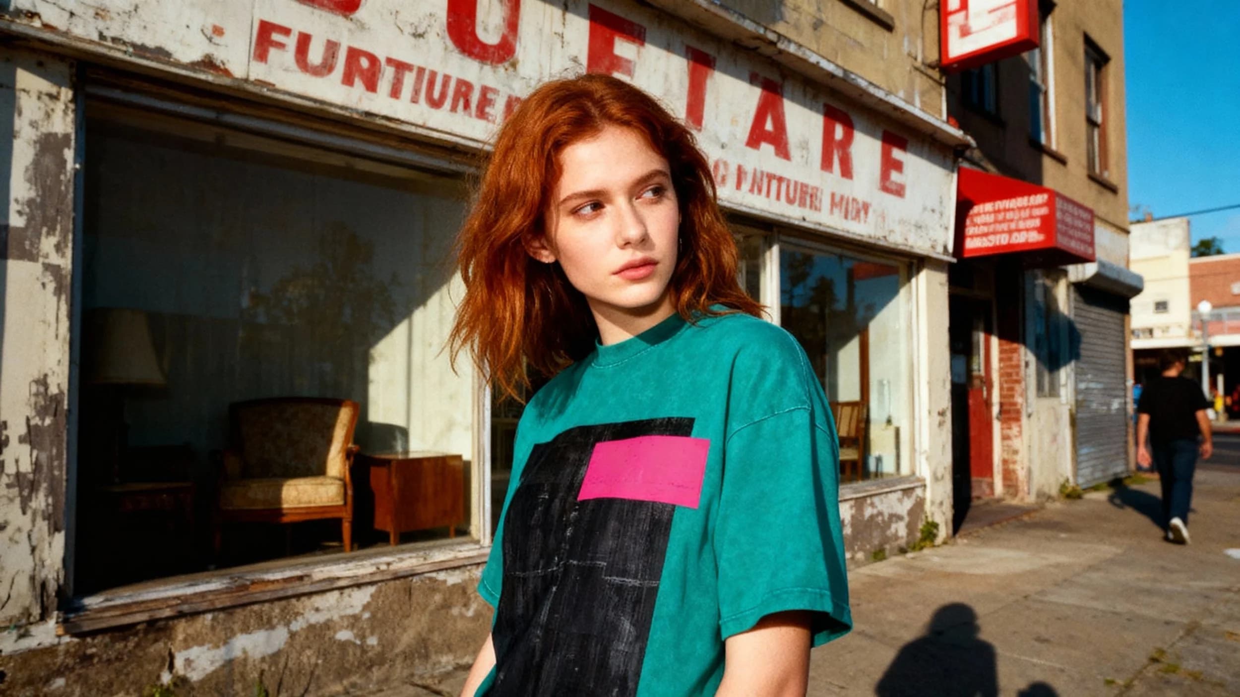 T-Shirt Oversized unisexe 100% coton premium effet acide wash