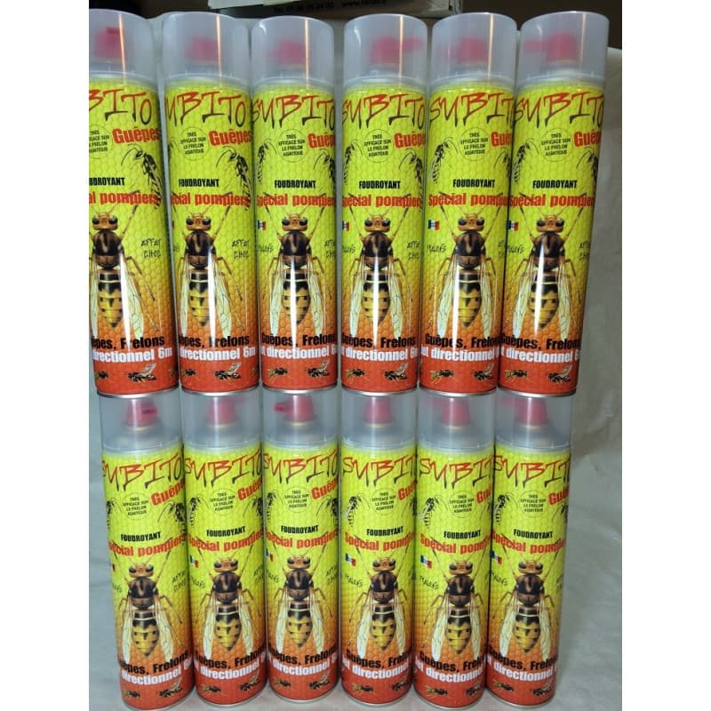 Lot de 12 Subito Guepes Frelons Aéro 600cc Diffusion 6 métres - special pompiers