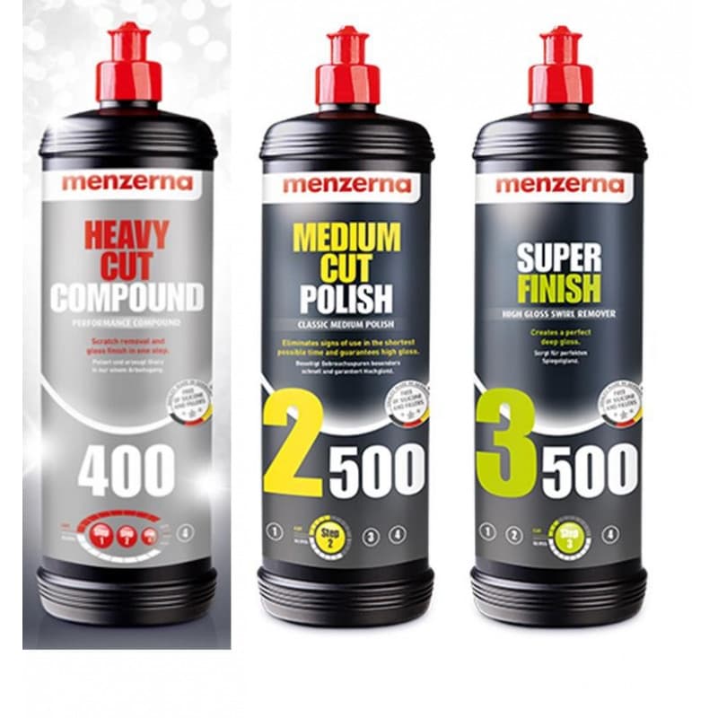 Kit de Lustrage Menzerna Trinité - 3 x 250 ml