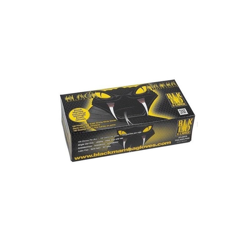 Gants Nitrile Noir BlackMamba - Taille XXL - boite de 100