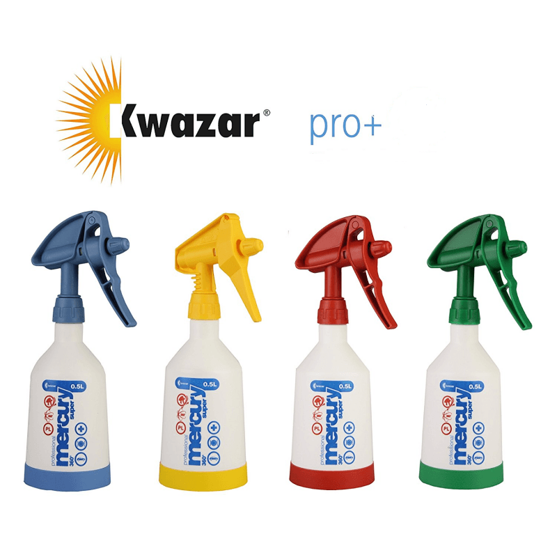 Lot de 4 Pulvérisateurs Kwazar MERCURY PRO+ 360°- 0,5 litre