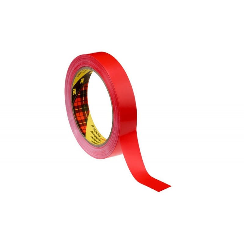 Adhésif d'Emballage ou de Masquage Scotch 6893, Rouge, 25 mm x 66 m