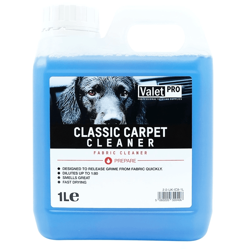 Valetpro classic carpet cleaner â nettoyant tissus et moquettes 1 litre