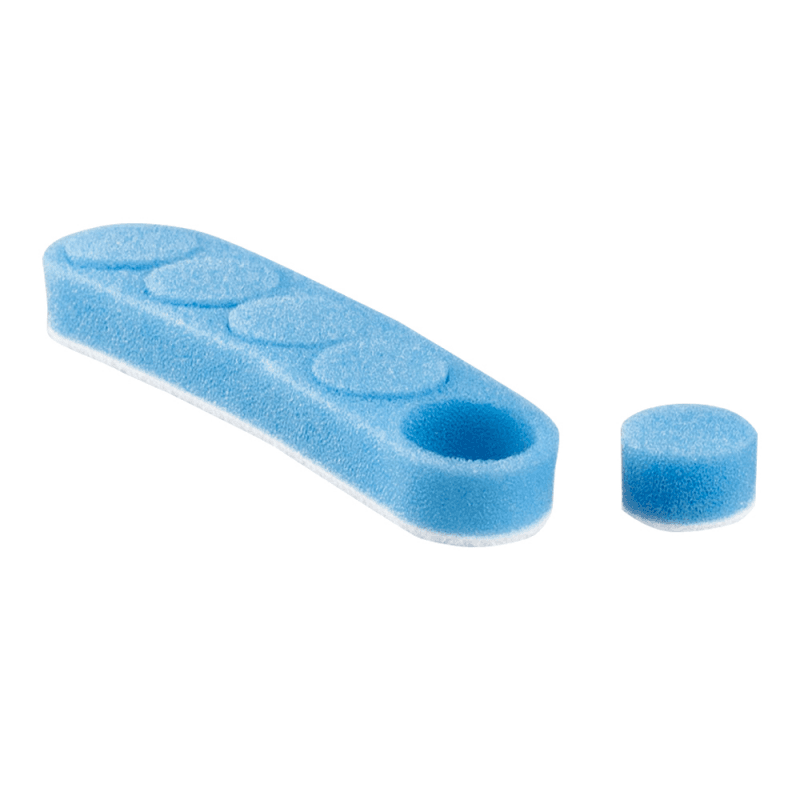 Minitriz pad de lustrage auto-agrippant medium dur bleu diam 17 mm lot de 5