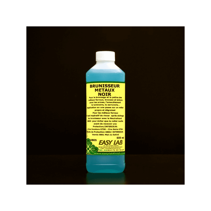 Brunisseur metaux noir 500 ml easylab 0805