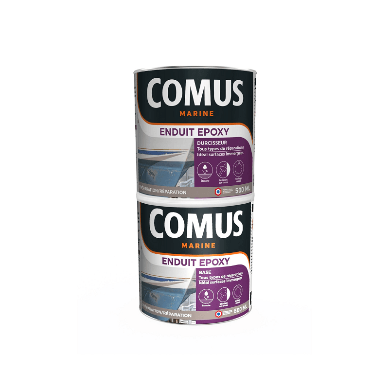 Comus Enduit Epoxy bi-composant léger et multisupport 1 KG