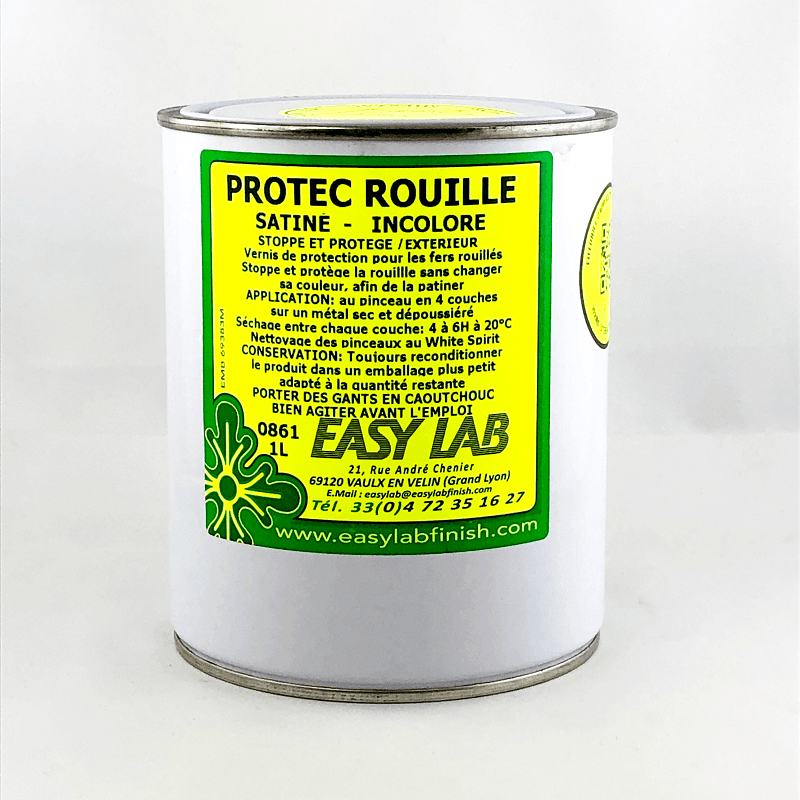 Protec rouille vernis protecteur satine 1 litre easylab 0861