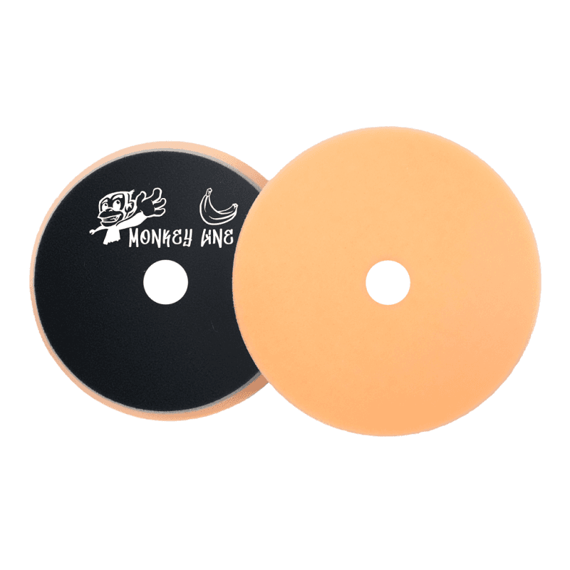 Monkey Line Comfort Thermo Pad Medium Cut Orange 125/140 × 25 mm – Pad de Polissage Moyenne Correction