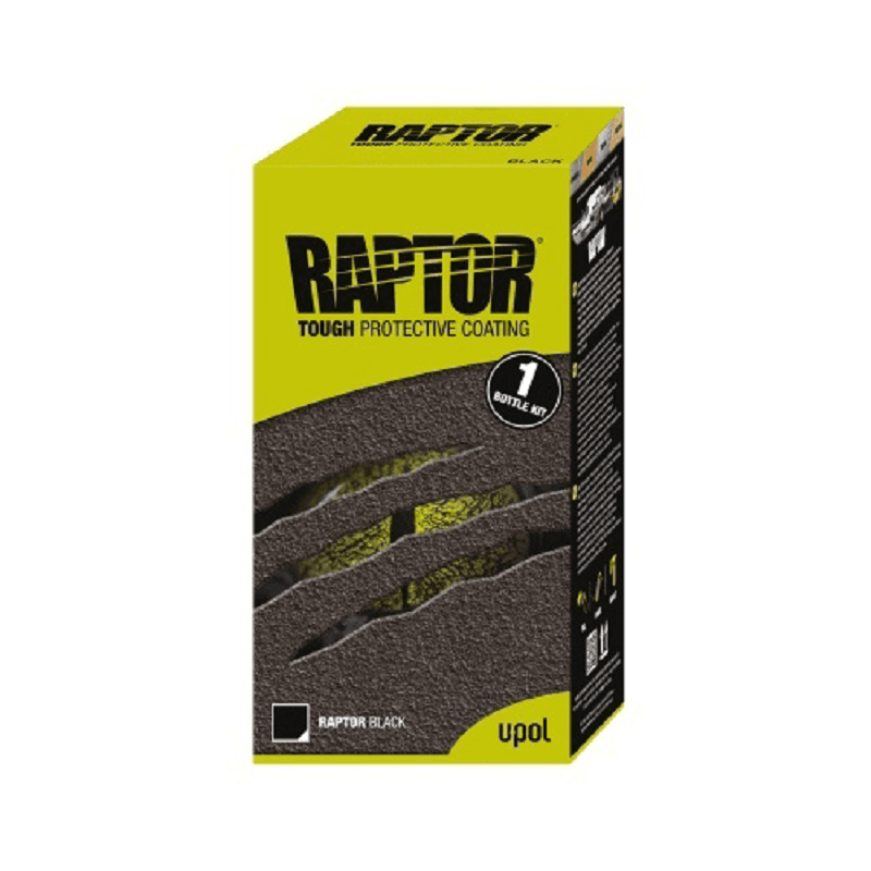 Kit 1 Bouteille Raptor Noir RLB/S1 â RevĂȘtement de Protection PolyurĂ©thane Haute RĂ©sistance