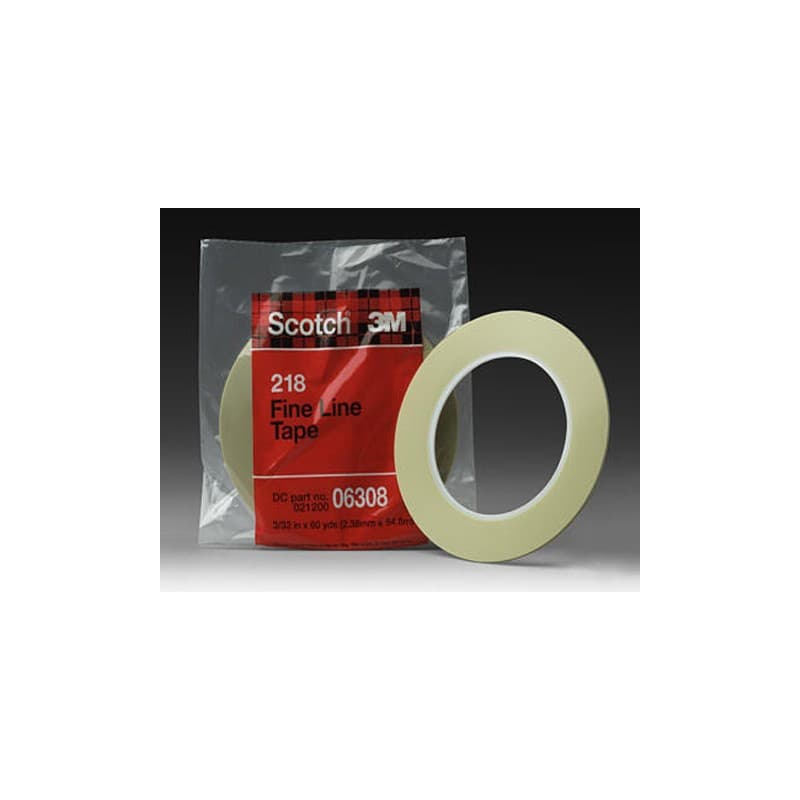 Adhesif de masquage fine line 3m 218 - 2.4 mm x 55 m 3m 06308