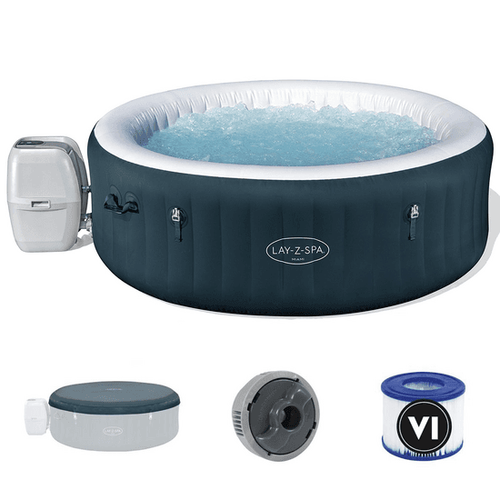 Bestway Lay-Z-Spa Miami AirJet 6001D vert - Ø196x66 cm - Spa gonflable pour 5-6 personnes