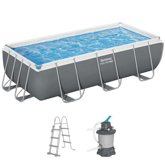 Bestway Steel Pro Max 56442 - 404x201x100 cm - Piscine hors-sol pour 5-6 personnes