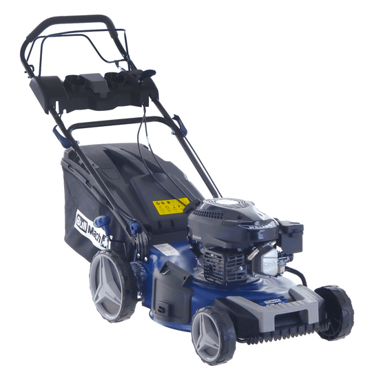 BullMach ECTOR 46 S - Tondeuse à gazon thermique tractée - 4 en 1 - Moteur de 170 cc