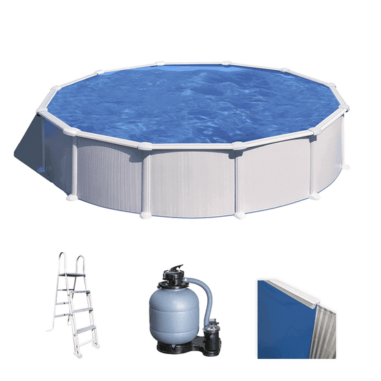 Gre Atlantis Ronde Ø550 x 132 cm - Piscine hors-sol en acier