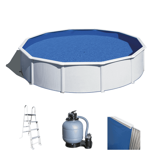 Gre Fidji Ronde Ø550 x 120 cm - Piscine hors-sol en acier