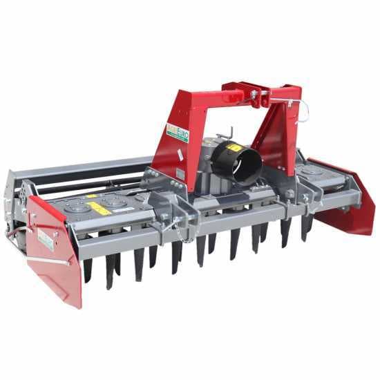 Herse rotative RM200 - largeur de travail 200 cm - 18 lames série lourde - Rouleau à cage