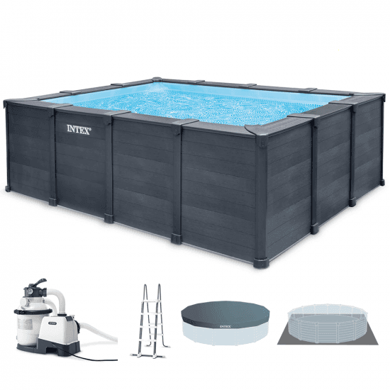 Piscine hors-sol Intex Graphite Grey Panel 26396NP